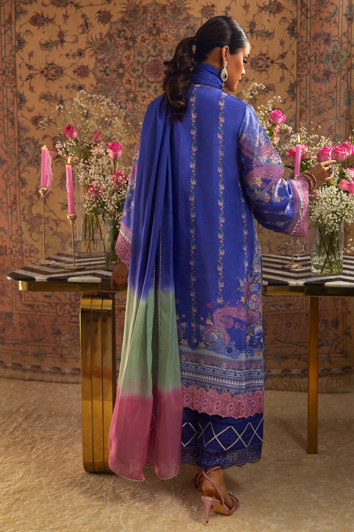Annus Abrar | Lime Luxe Silk | Natalya - Official Annus Abrar stockist in UK - Sakeena London