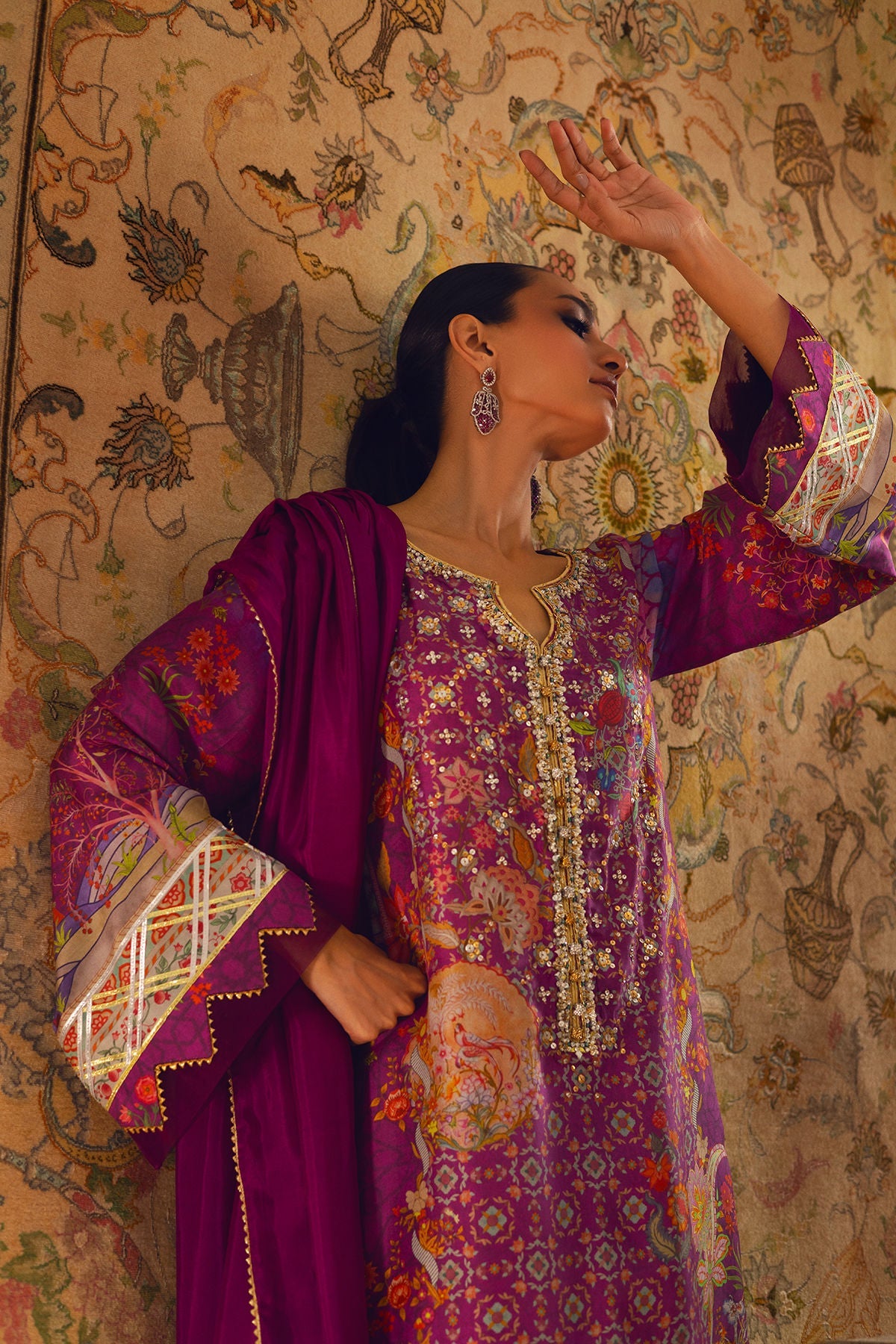 Annus Abrar | Lime Luxe Silk | Salomi - Official Annus Abrar stockist in UK - Sakeena London