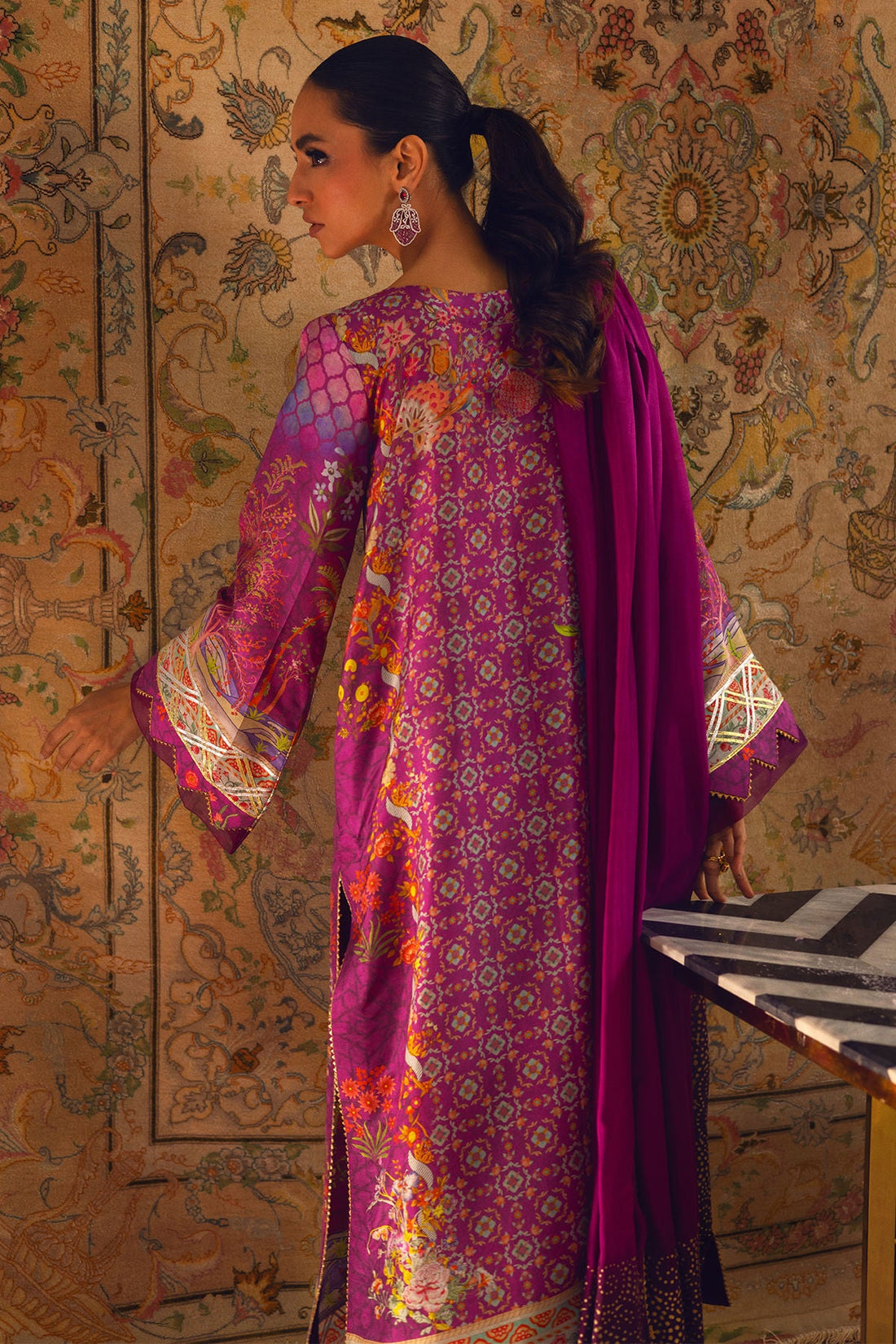 Annus Abrar | Lime Luxe Silk | Salomi - Official Annus Abrar stockist in UK - Sakeena London