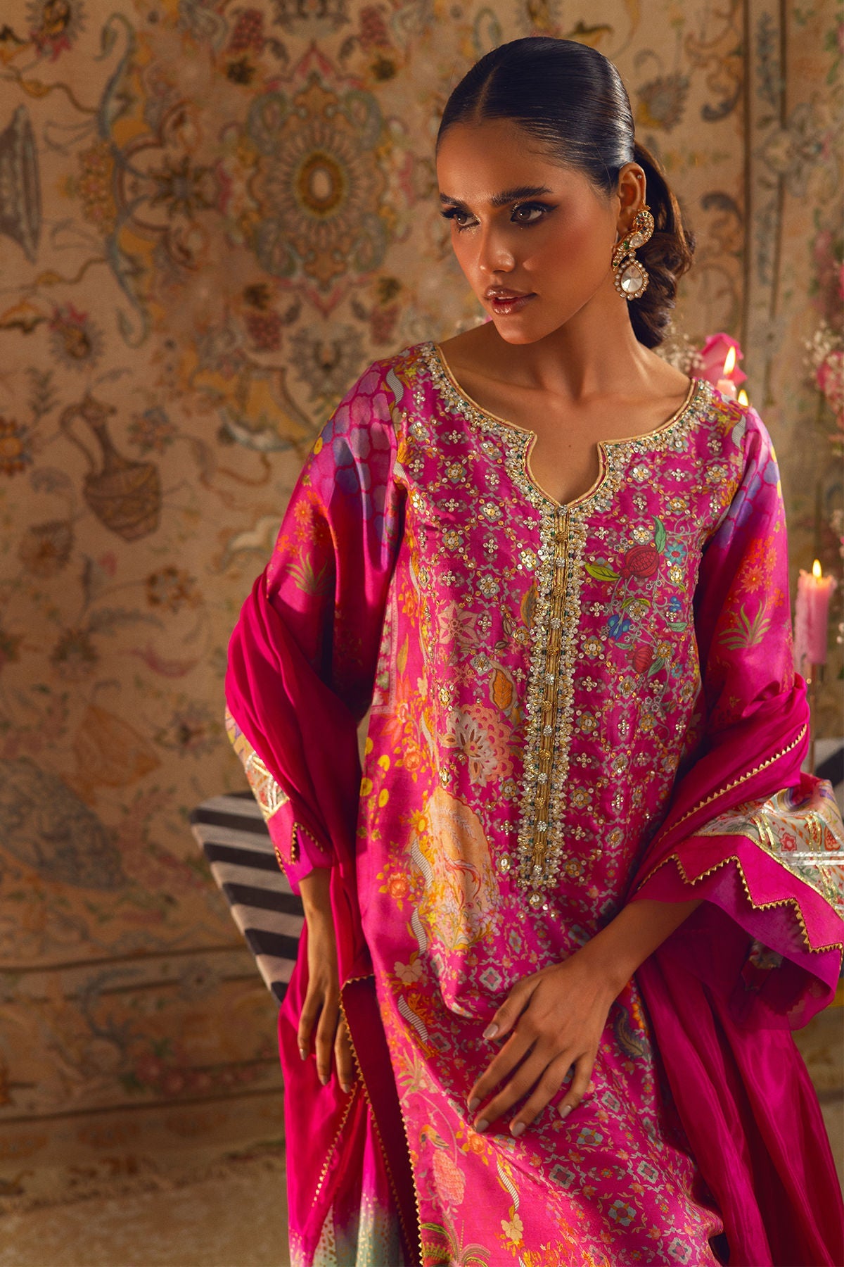Annus Abrar | Lime Luxe Silk | Misaka - Official Annus Abrar stockist in UK - Sakeena London