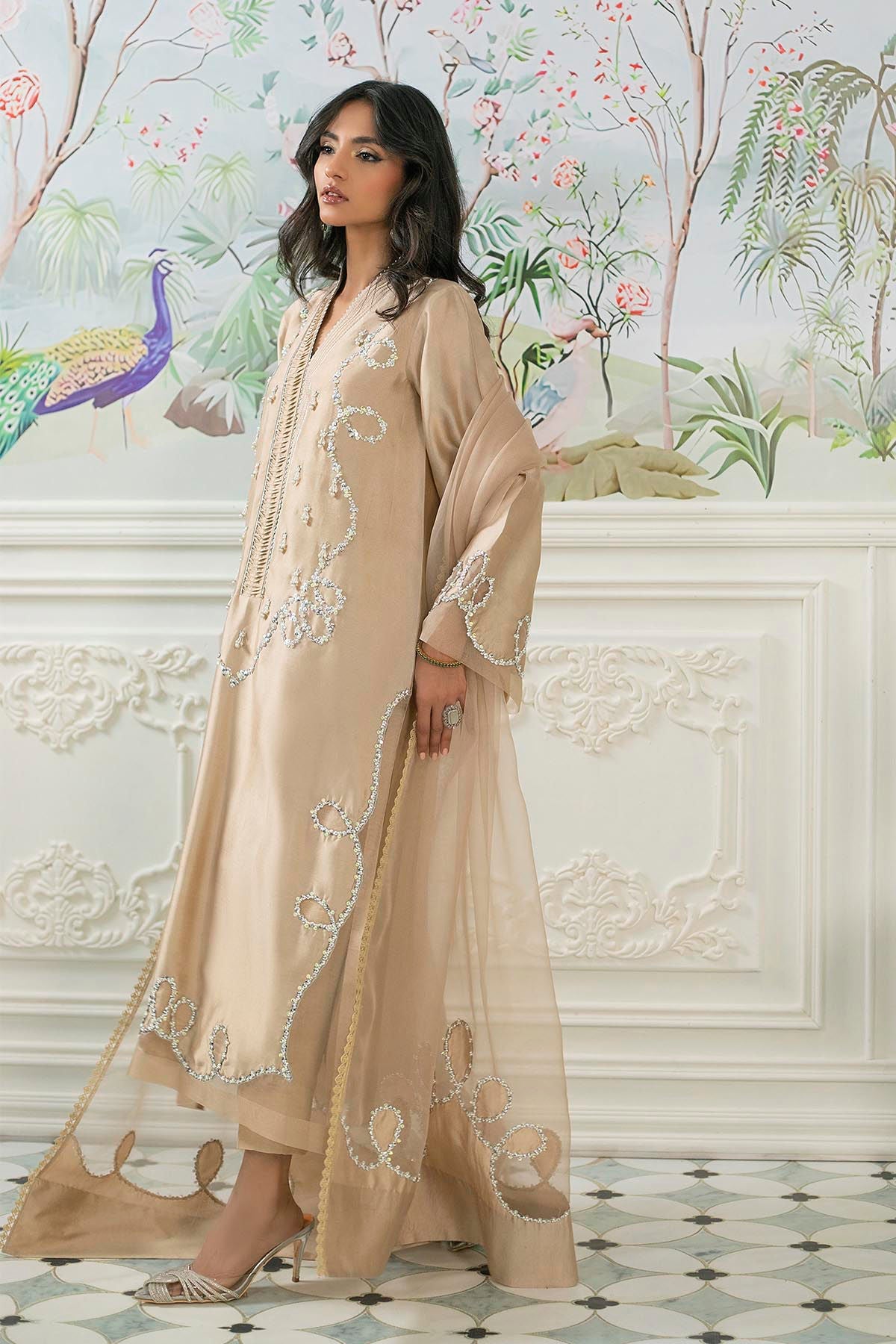 Annus Abrar | Sehr Eid Luxe | Alyra Sand - Official Annus Abrar stockist in UK - Sakeena London