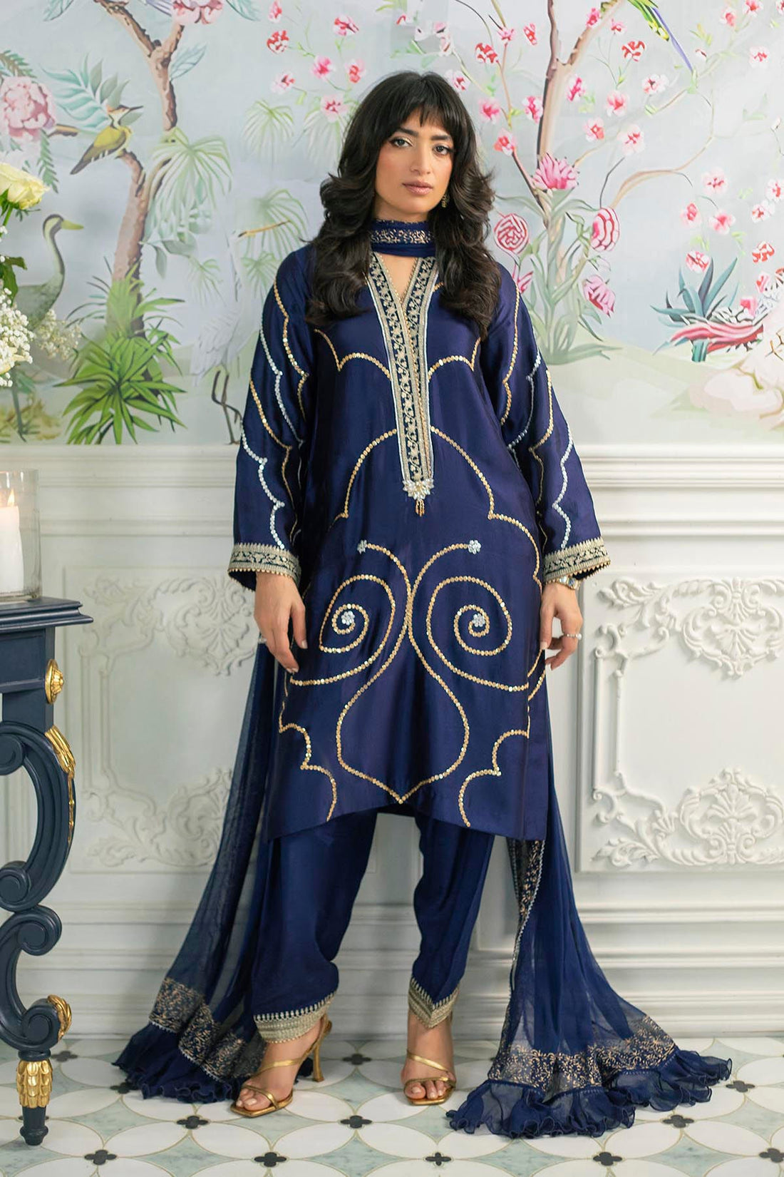 Annus Abrar | Sehr Eid Luxe | Izali Midnight - Official Annus Abrar stockist in UK - Sakeena London