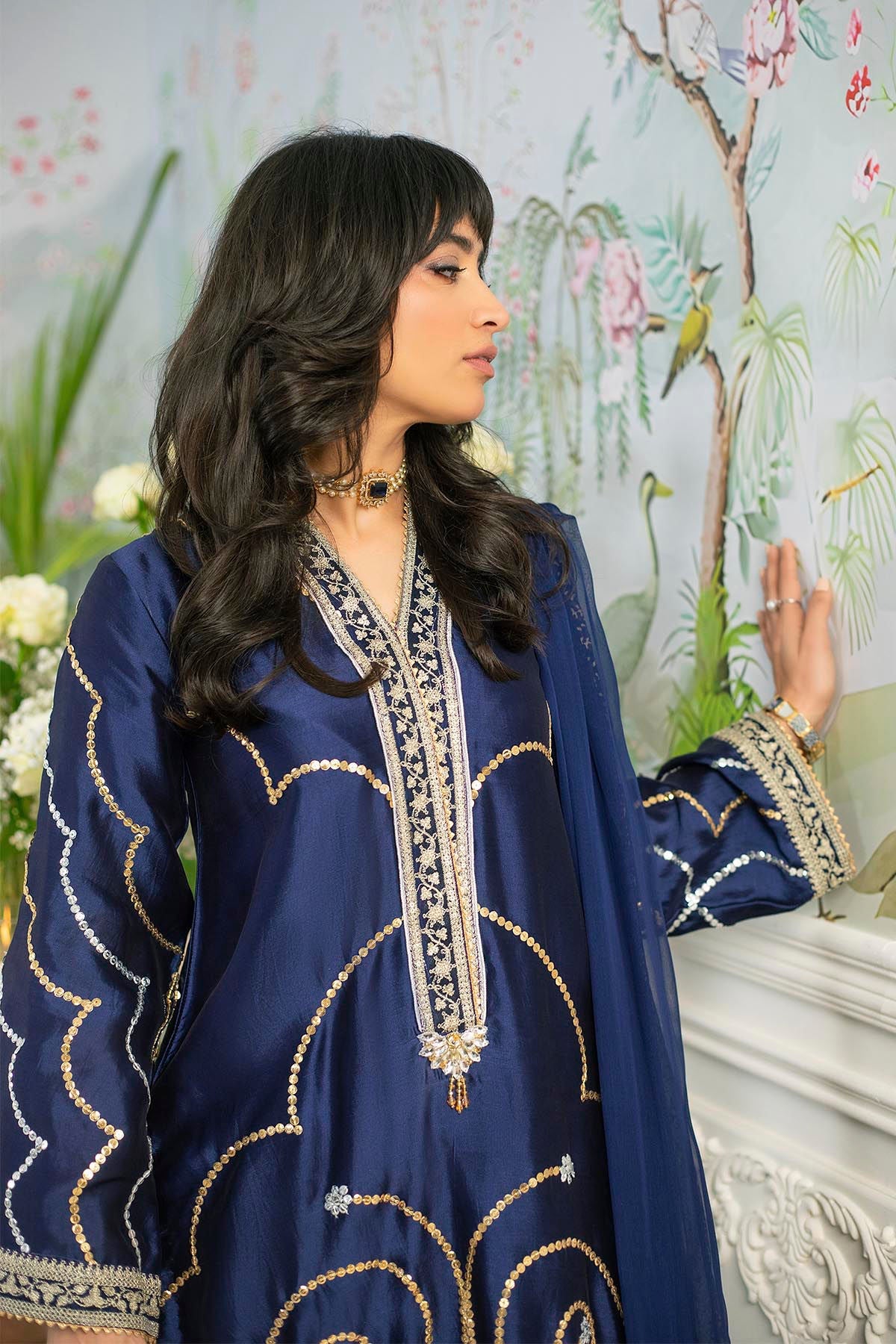 Annus Abrar | Sehr Eid Luxe | Izali Midnight - Official Annus Abrar stockist in UK - Sakeena London
