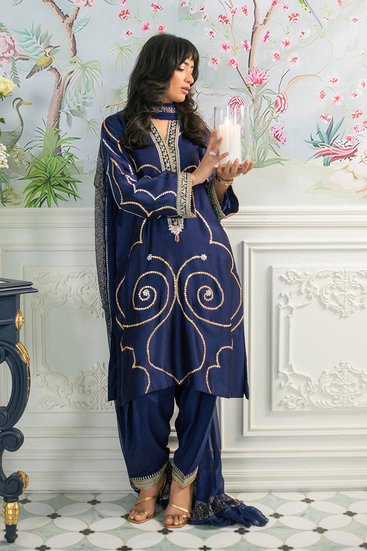 Annus Abrar | Sehr Eid Luxe | Izali Midnight - Official Annus Abrar stockist in UK - Sakeena London