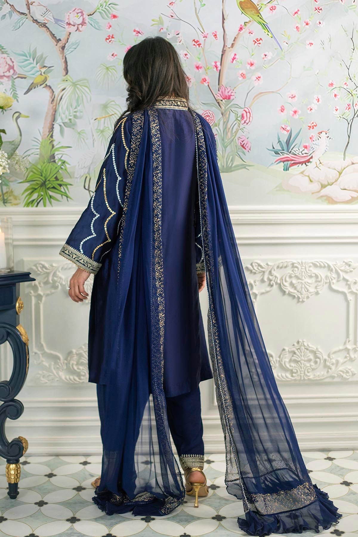 Annus Abrar | Sehr Eid Luxe | Izali Midnight - Official Annus Abrar stockist in UK - Sakeena London