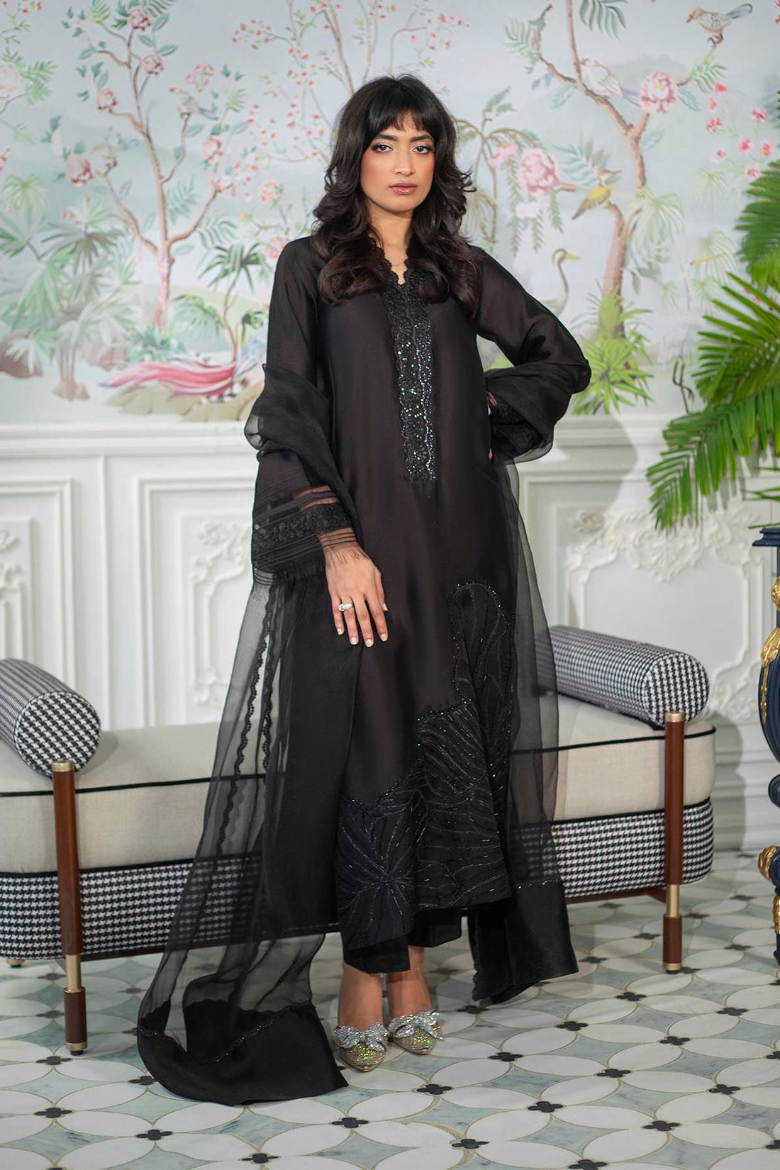 Annus Abrar | Sehr Eid Luxe | Lainey Black - Official Annus Abrar stockist in UK - Sakeena London