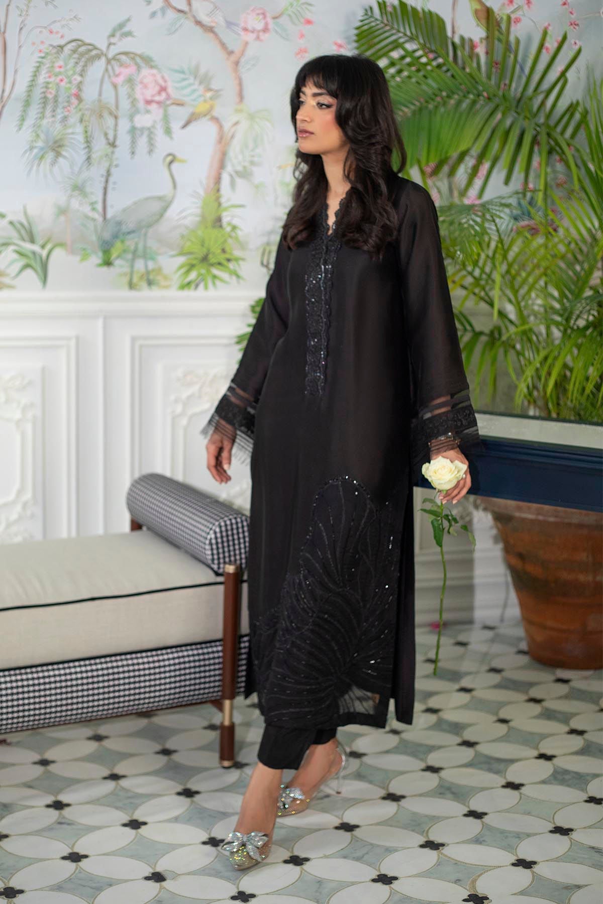 Annus Abrar | Sehr Eid Luxe | Lainey Black - Official Annus Abrar stockist in UK - Sakeena London