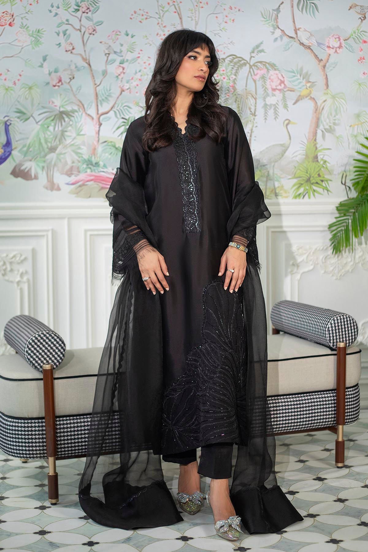 Annus Abrar | Sehr Eid Luxe | Lainey Black - Official Annus Abrar stockist in UK - Sakeena London