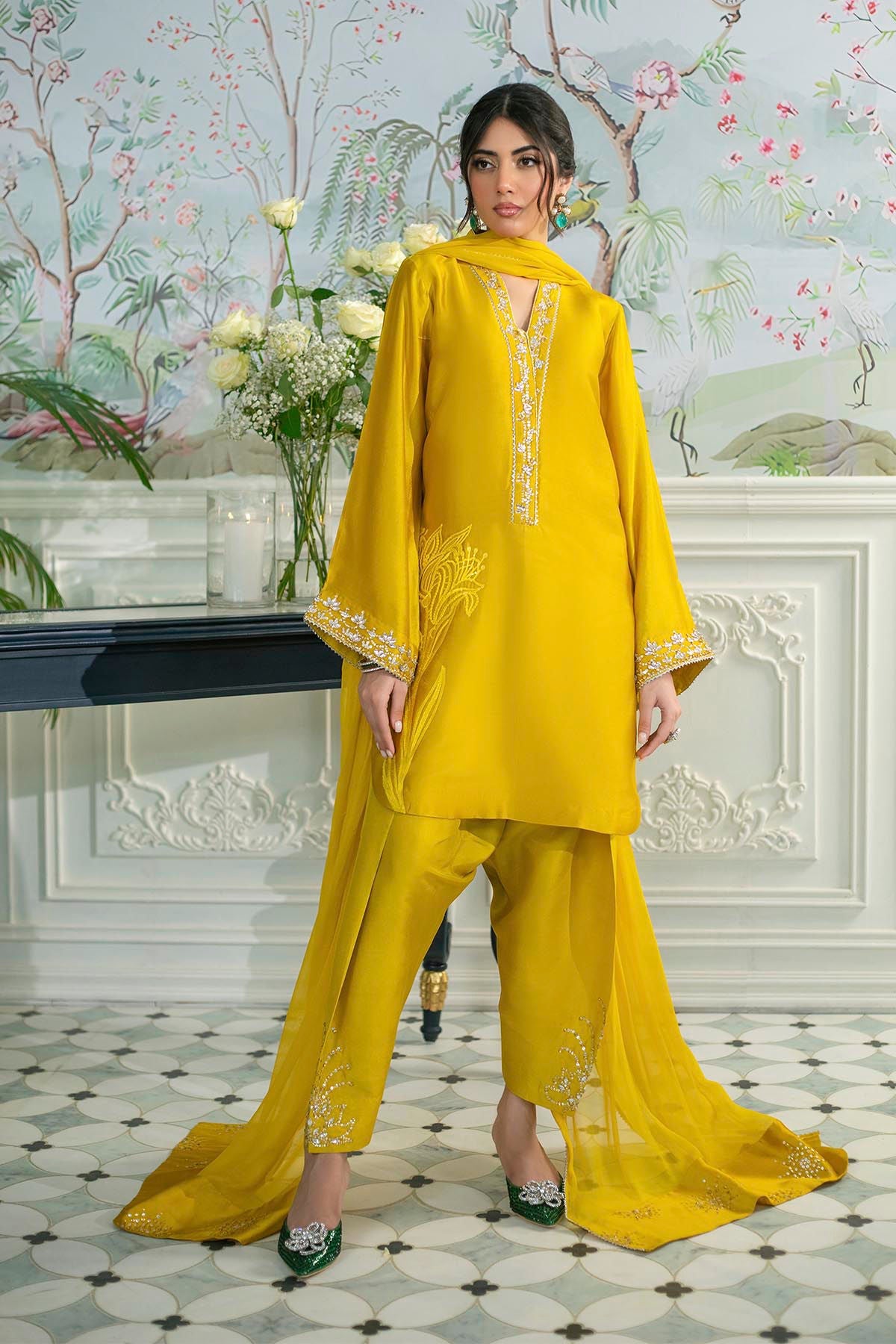 Annus Abrar | Sehr Eid Luxe | Melanie Daffodil - Official Annus Abrar stockist in UK - Sakeena London