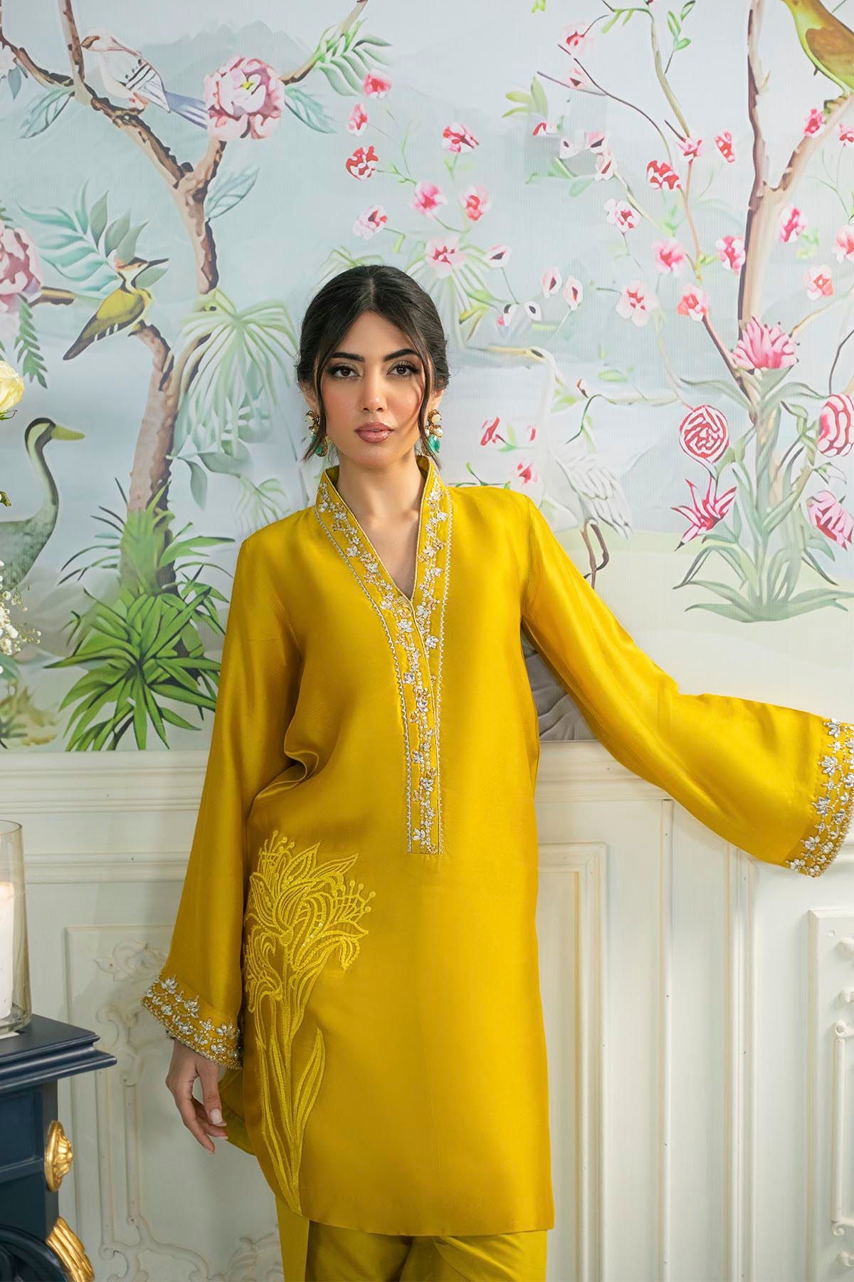 Annus Abrar | Sehr Eid Luxe | Melanie Daffodil - Official Annus Abrar stockist in UK - Sakeena London