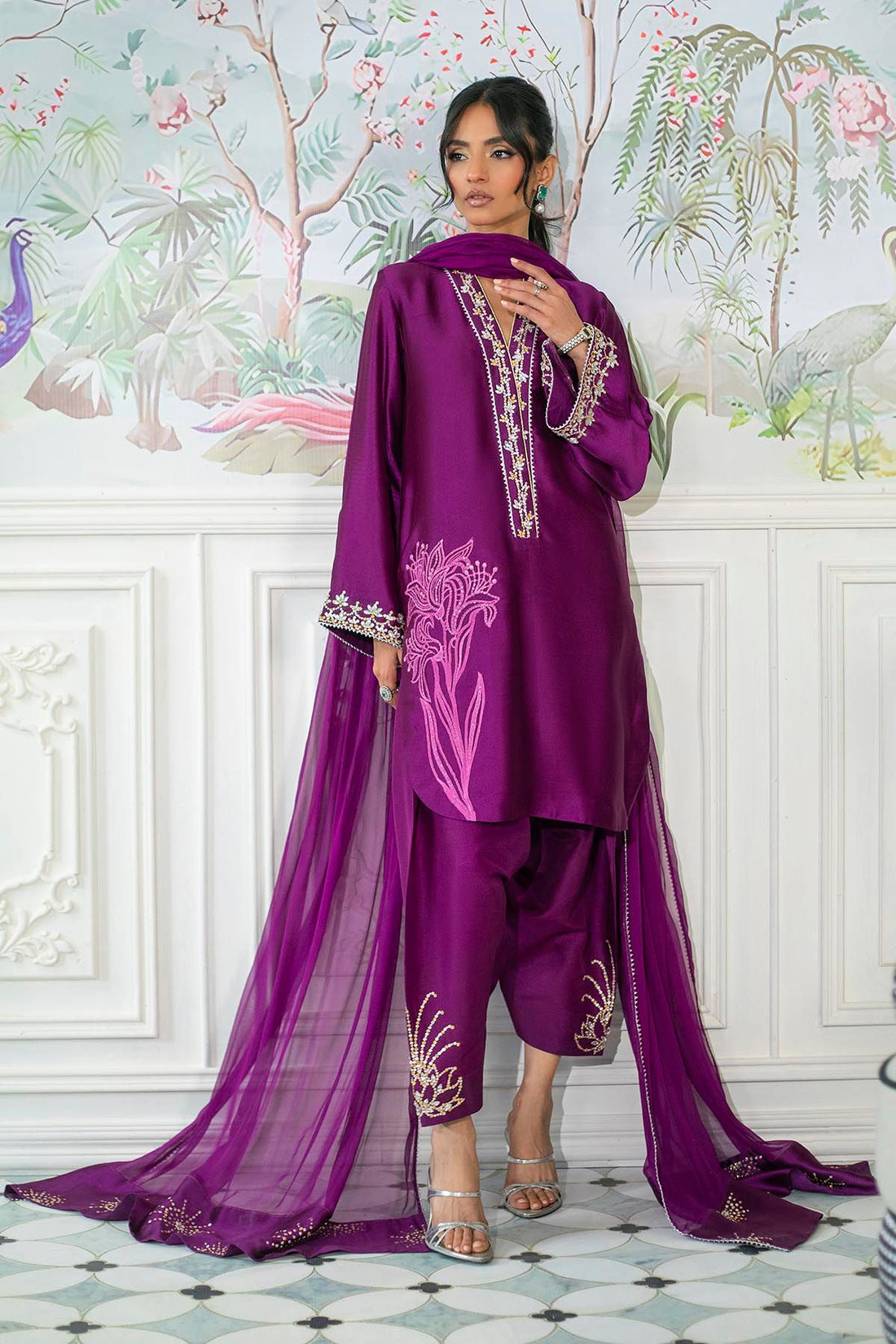 Annus Abrar | Sehr Eid Luxe | Melanie Plum - Official Annus Abrar stockist in UK - Sakeena London