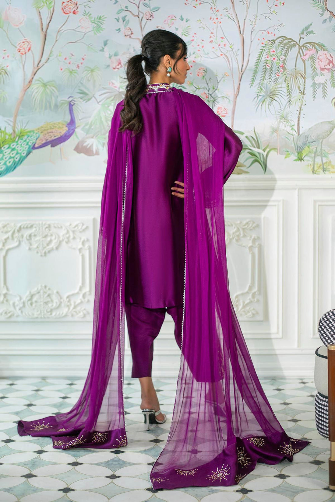 Annus Abrar | Sehr Eid Luxe | Melanie Plum - Official Annus Abrar stockist in UK - Sakeena London