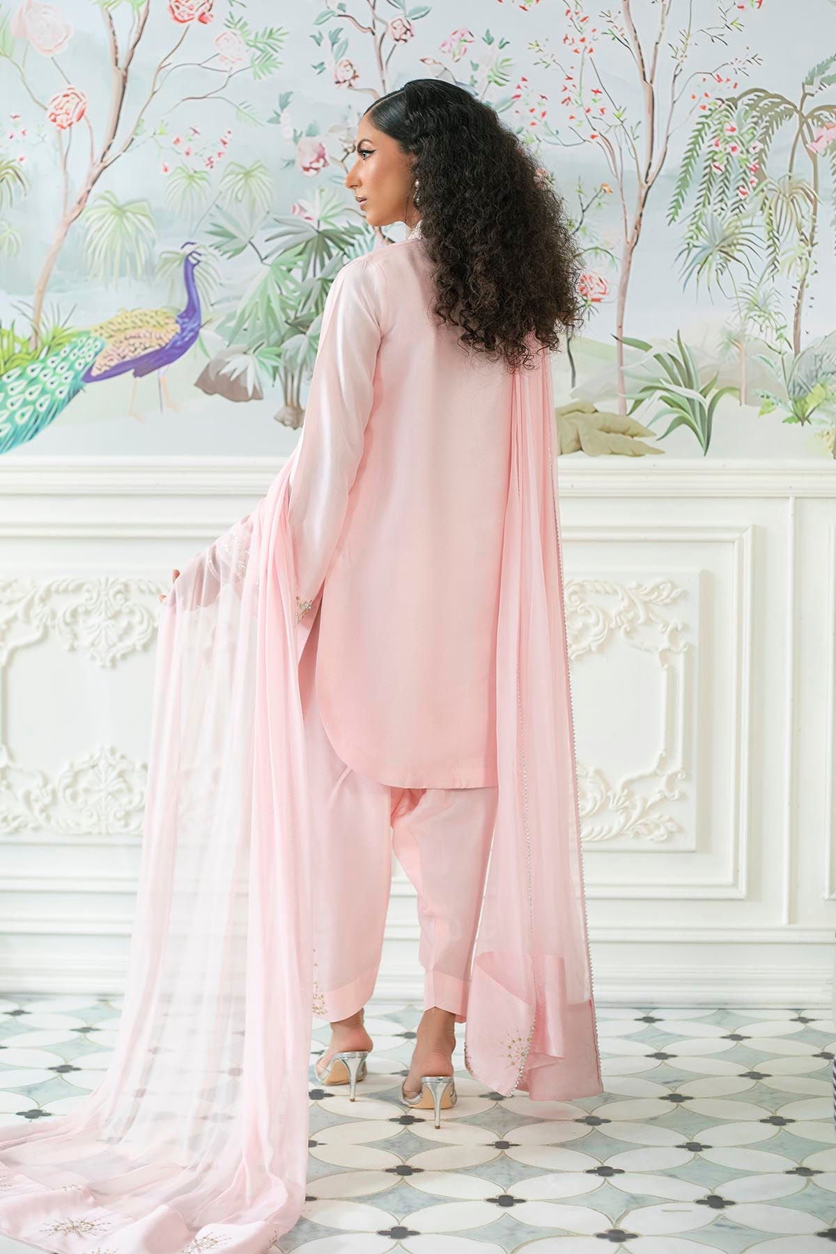 Annus Abrar | Sehr Eid Luxe | Melanie Rose Pink - Official Annus Abrar stockist in UK - Sakeena London