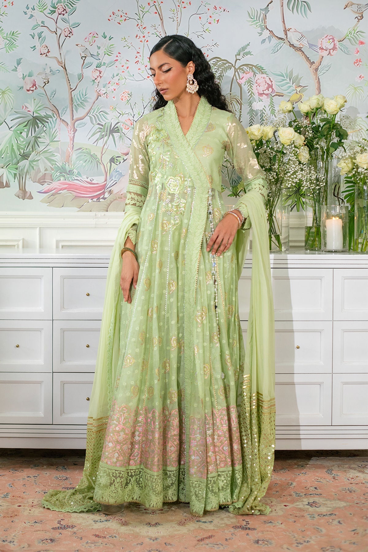 Annus Abrar | Sehr Eid Luxe | Nadi Mint - Official Annus Abrar stockist in UK - Sakeena London