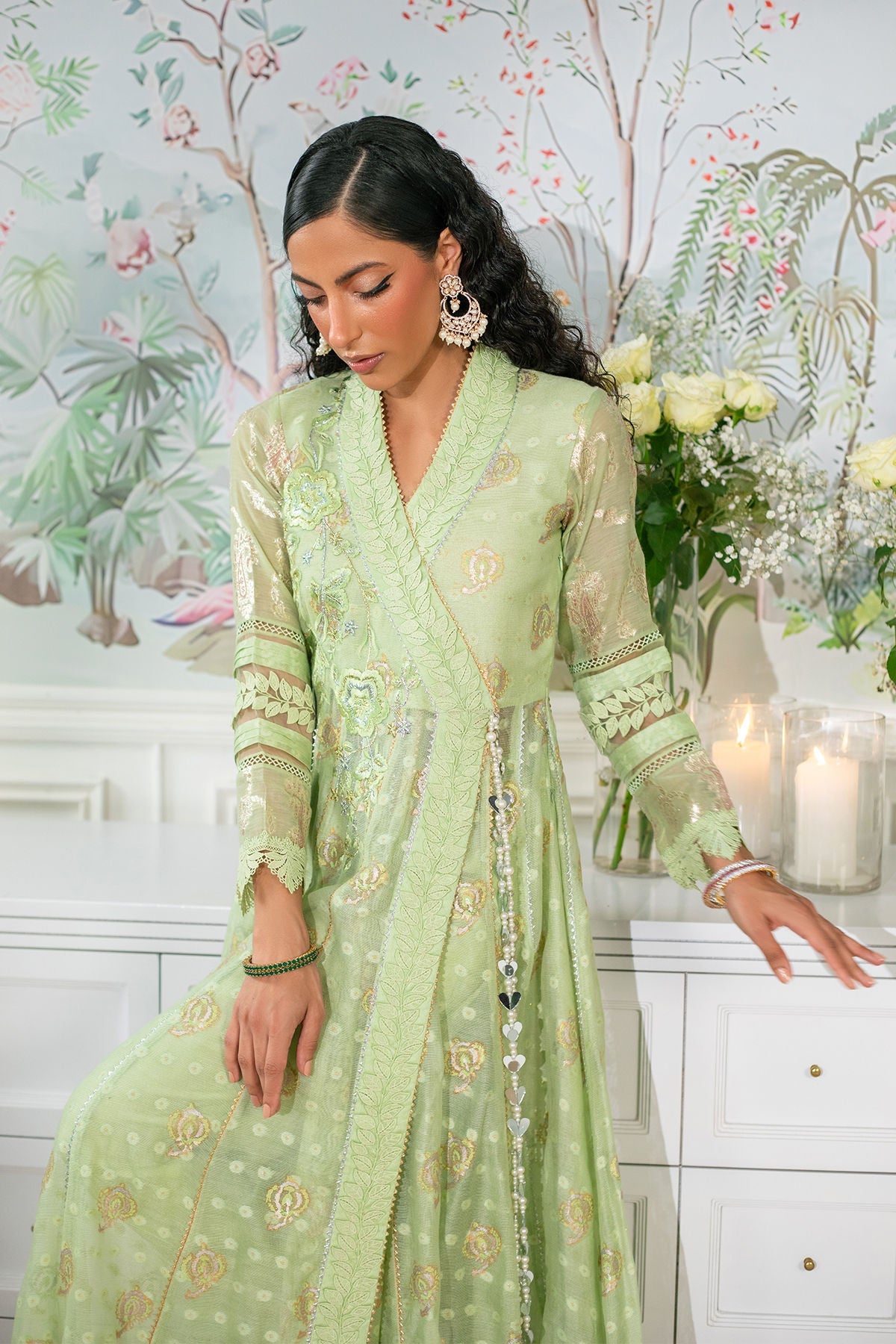 Annus Abrar | Sehr Eid Luxe | Nadi Mint - Official Annus Abrar stockist in UK - Sakeena London
