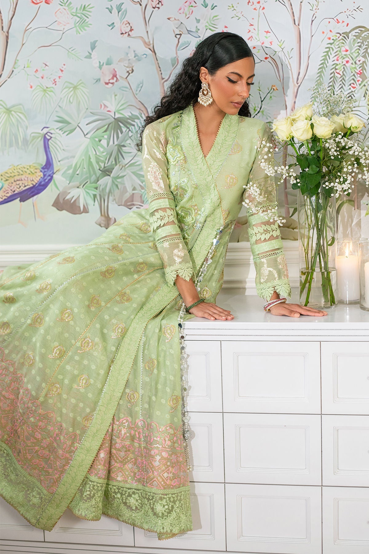 Annus Abrar | Sehr Eid Luxe | Nadi Mint - Official Annus Abrar stockist in UK - Sakeena London