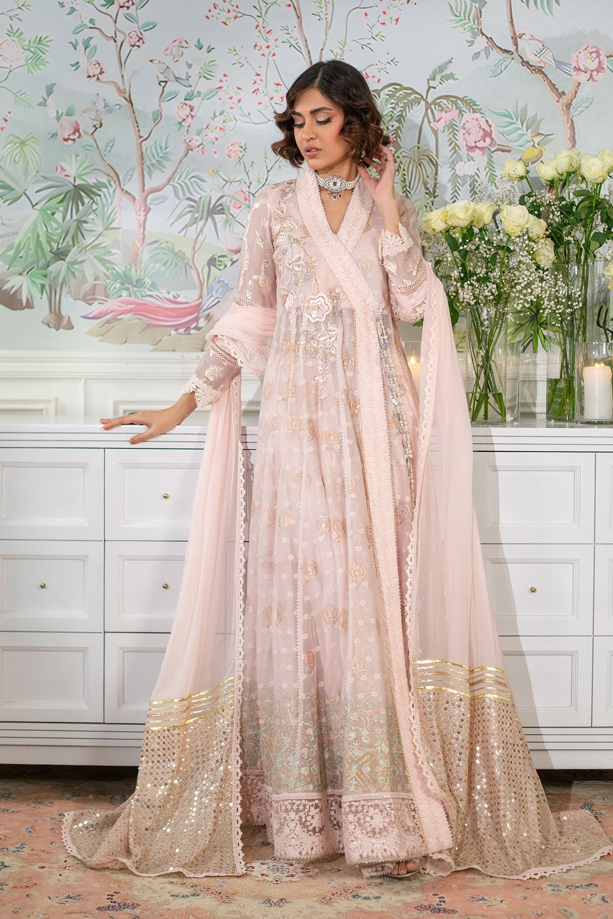 Annus Abrar | Sehr Eid Luxe | Nadi Blush - Official Annus Abrar stockist in UK - Sakeena London