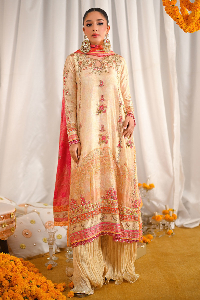 Ansab Jahangir | Marigold and Gota Formals | ERHA - Official Ansab Jahangir stockist in UK - Sakeena London