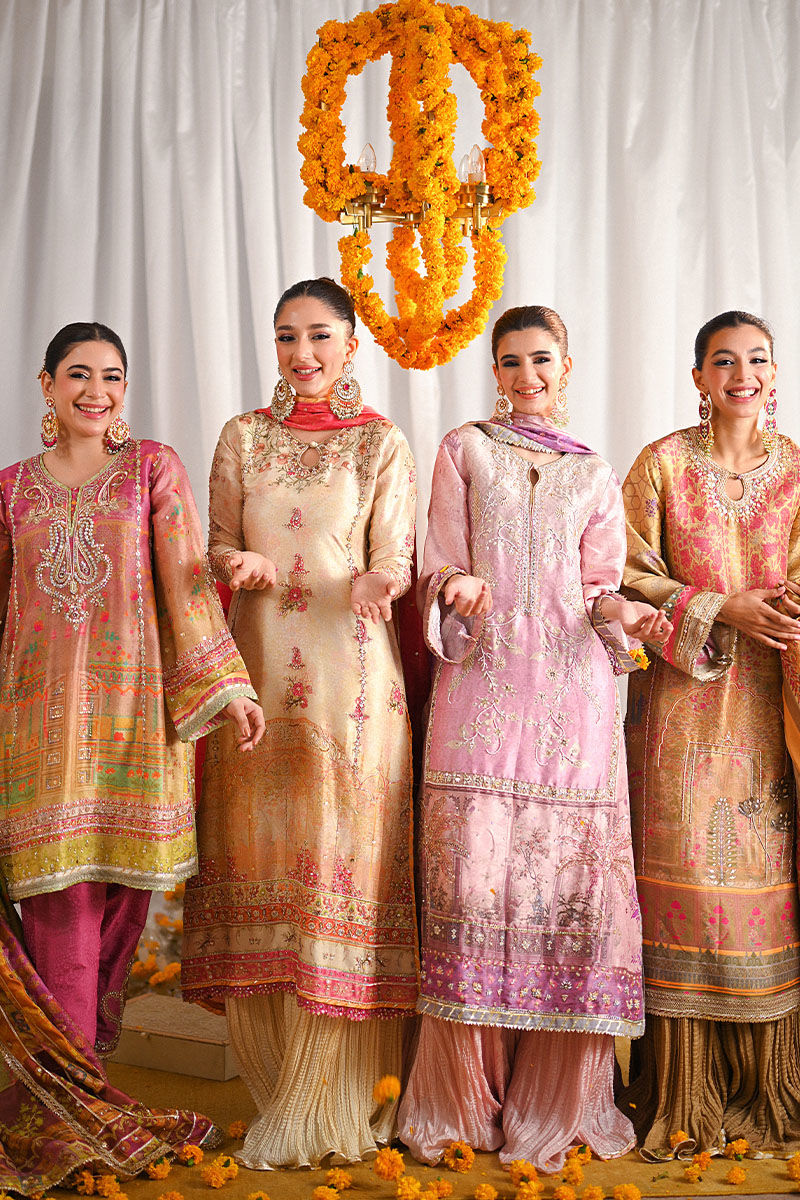 Ansab Jahangir | Marigold and Gota Formals | ERHA - Official Ansab Jahangir stockist in UK - Sakeena London