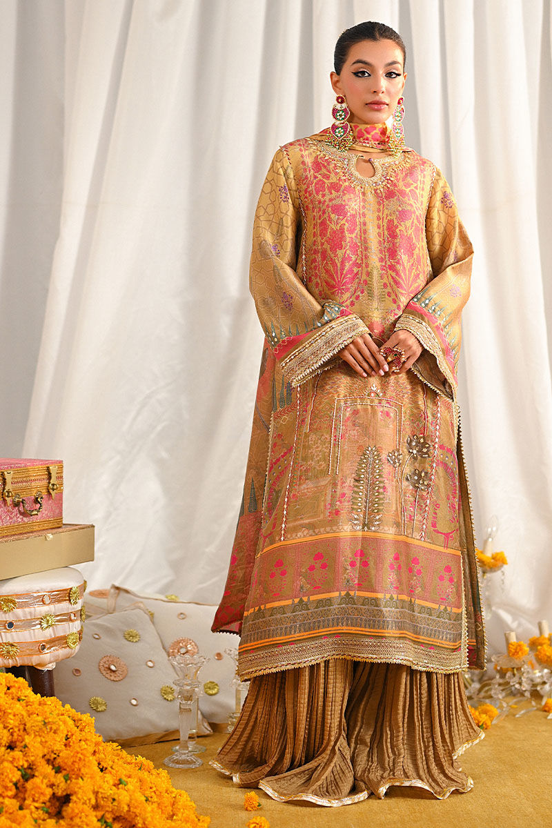 Ansab Jahangir | Digital Silk | Asmara Shirt and Dupatta - Official Ansab Jahangir stockist in UK - Sakeena London