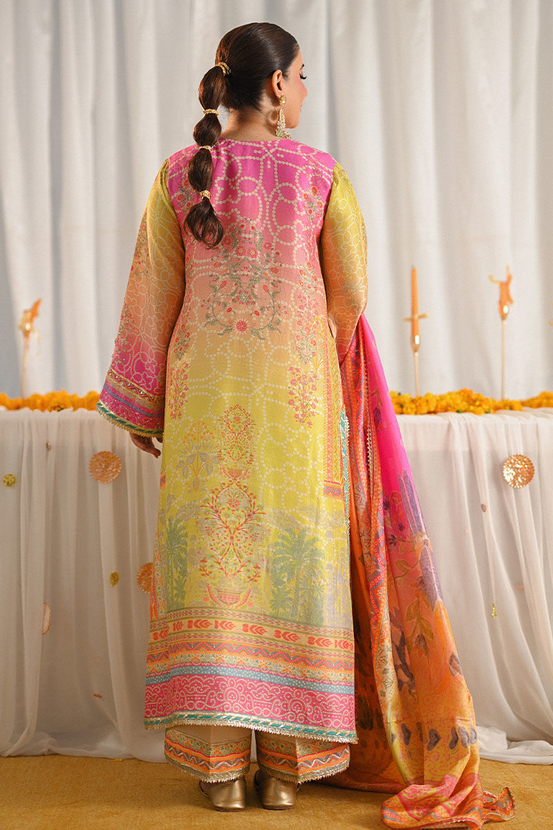 Ansab Jahangir | Digital Silk | Miraal Shirt and Dupatta - Official Ansab Jahangir stockist in UK - Sakeena London