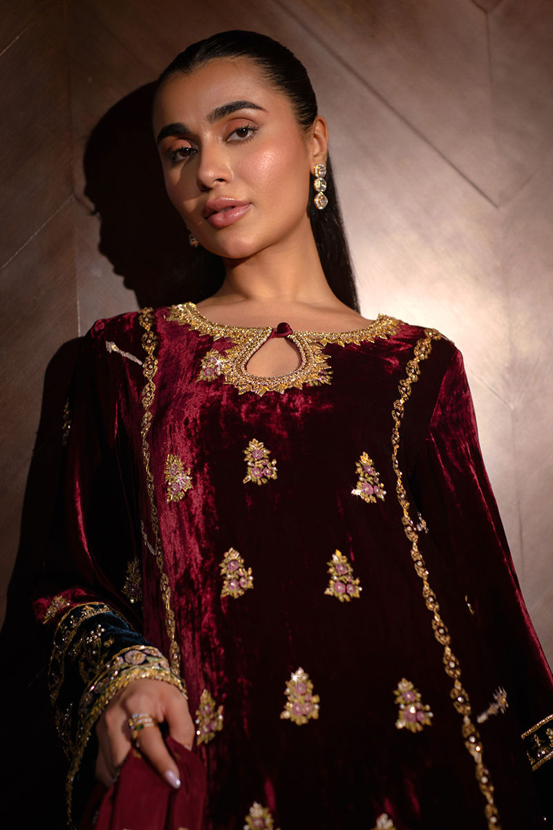 Ansab Jahangir | Bow Velvet Edit | MARILYN - Official Ansab Jahangir stockist in UK - Sakeena London