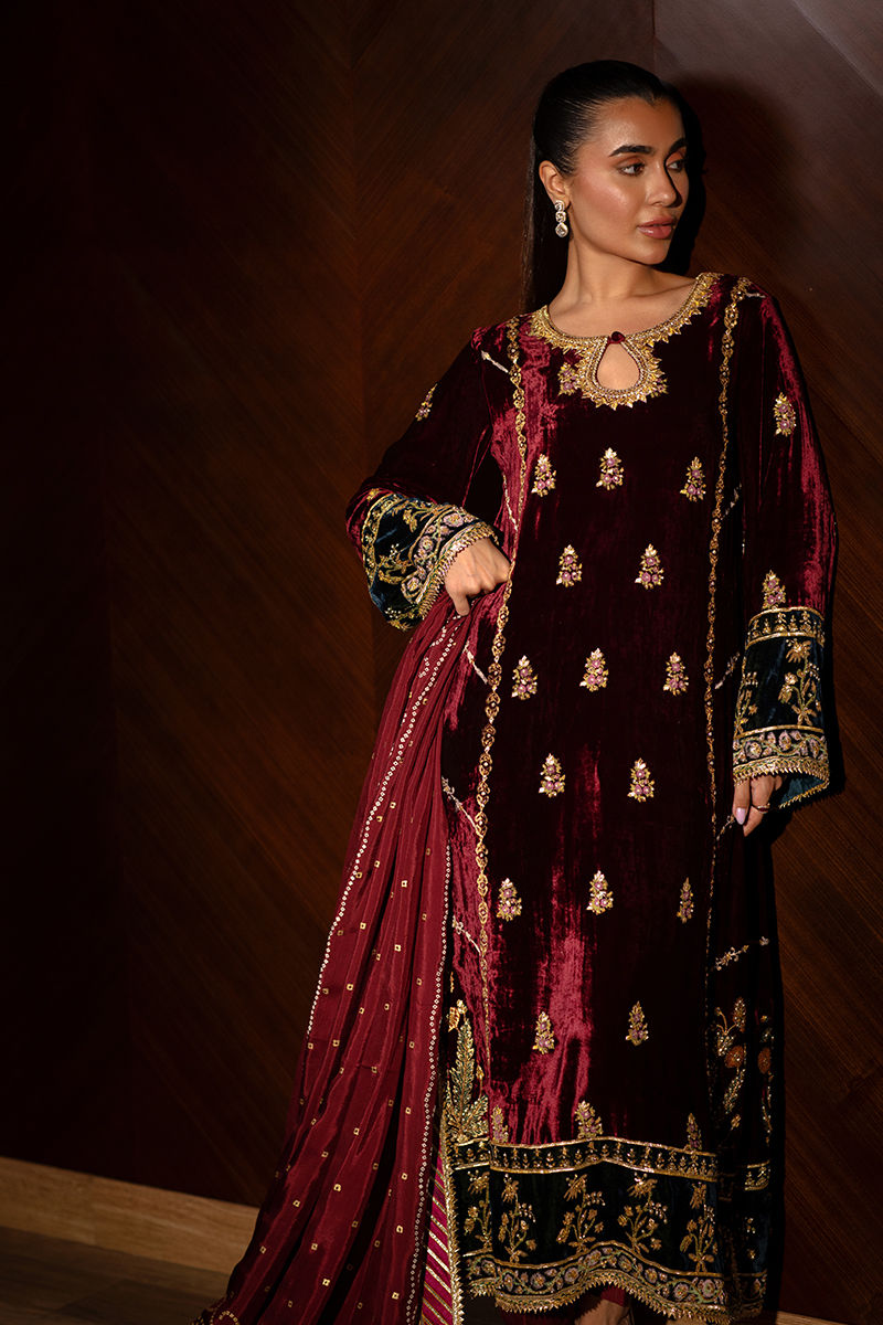 Ansab Jahangir | Bow Velvet Edit | MARILYN - Official Ansab Jahangir stockist in UK - Sakeena London