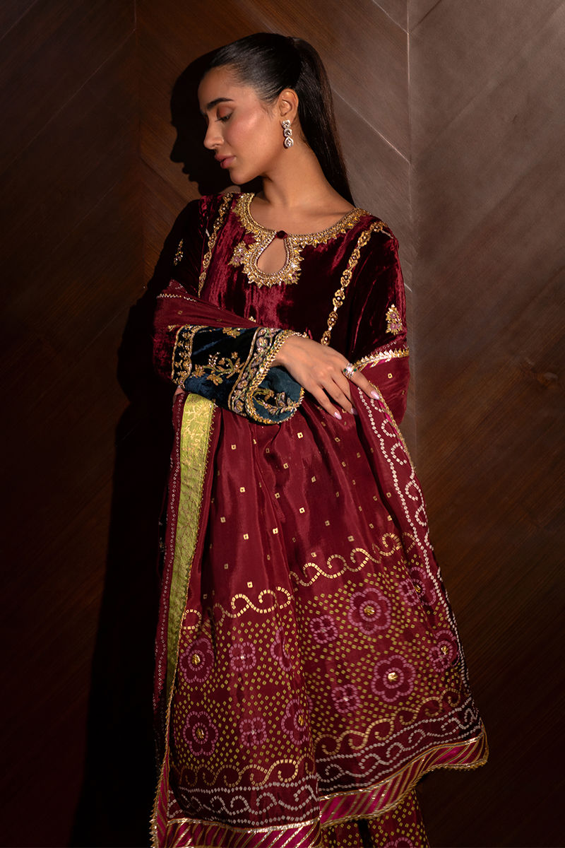 Ansab Jahangir | Bow Velvet Edit | MARILYN - Official Ansab Jahangir stockist in UK - Sakeena London