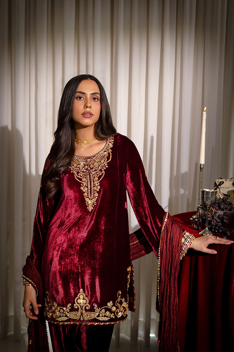Ansab Jahangir | Bow Velvet Edit | CARLA - Official Ansab Jahangir stockist in UK - Sakeena London