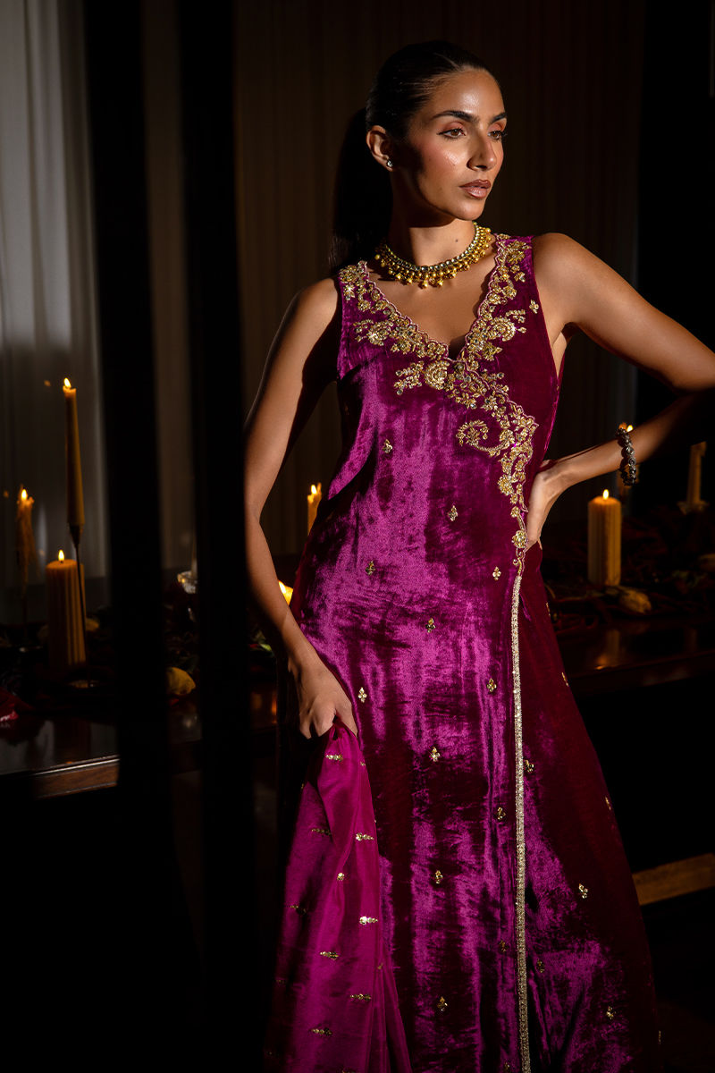 Ansab Jahangir | Bow Velvet Edit | ALANA - Official Ansab Jahangir stockist in UK - Sakeena London