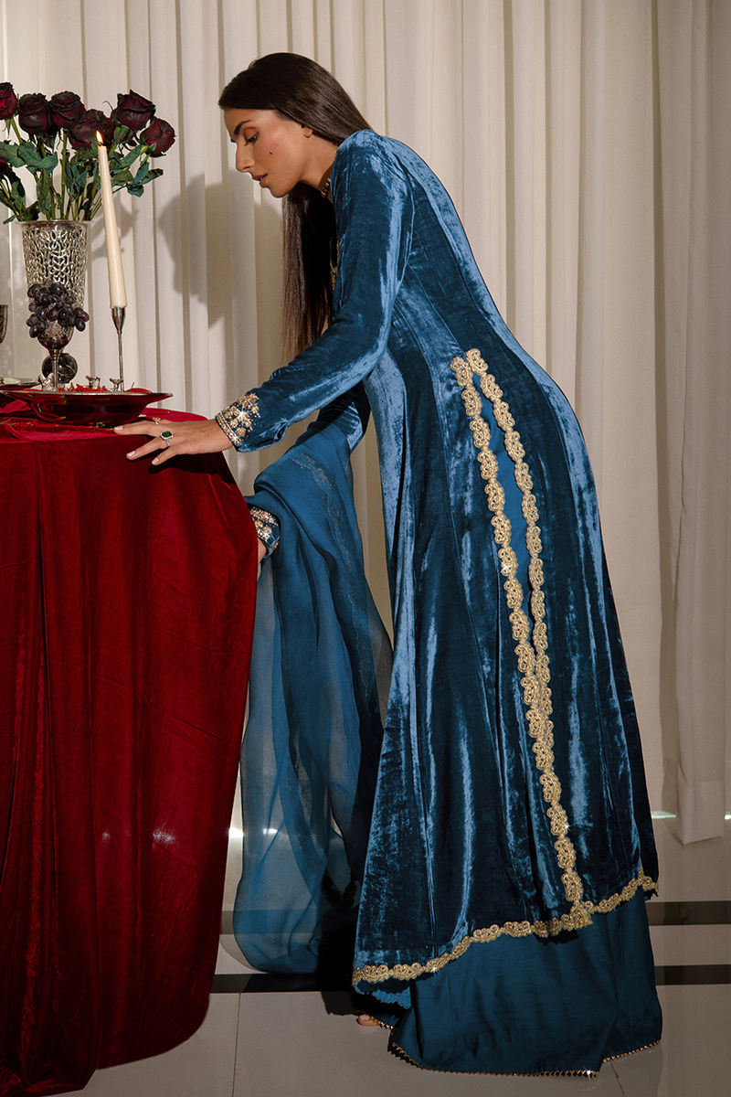 Ansab Jahangir | Bow Velvet Edit | CHARLOTTE - Official Ansab Jahangir stockist in UK - Sakeena London
