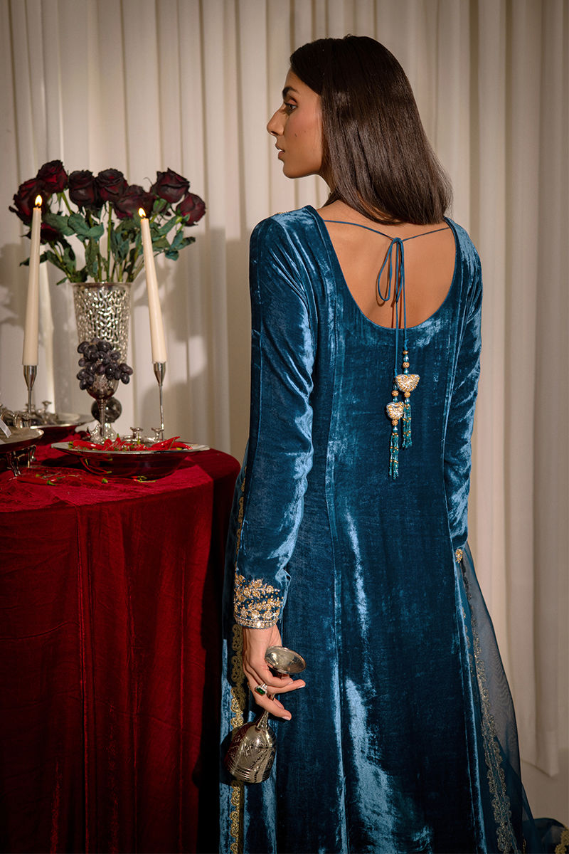Ansab Jahangir | Bow Velvet Edit | CHARLOTTE - Official Ansab Jahangir stockist in UK - Sakeena London