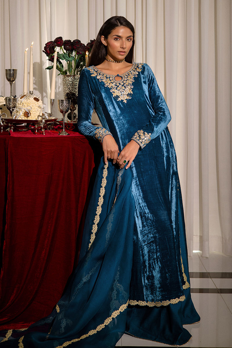 Ansab Jahangir | Bow Velvet Edit | CHARLOTTE - Official Ansab Jahangir stockist in UK - Sakeena London