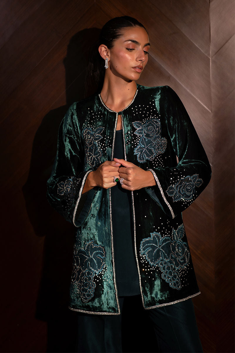 Ansab Jahangir | Bow Velvet Edit | SERRA - Official Ansab Jahangir stockist in UK - Sakeena London