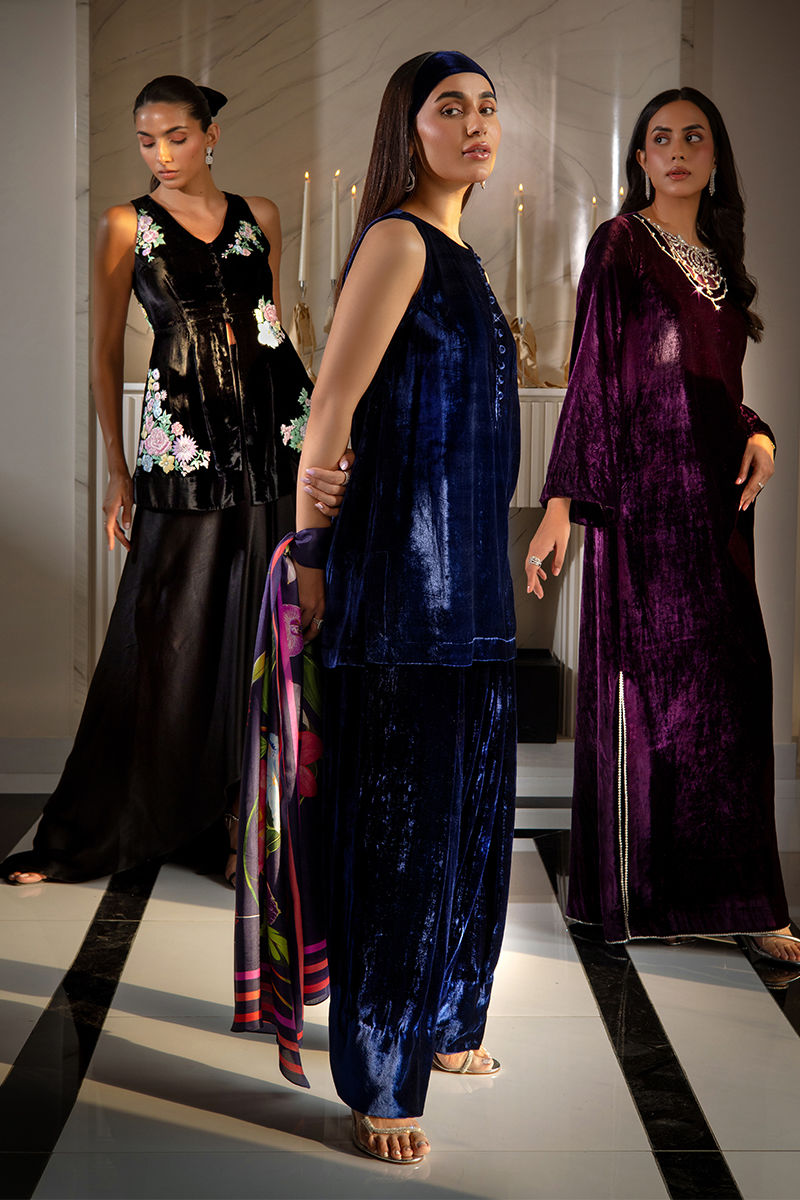 Ansab Jahangir | Bow Velvet Edit | WINSLET - Official Ansab Jahangir stockist in UK - Sakeena London