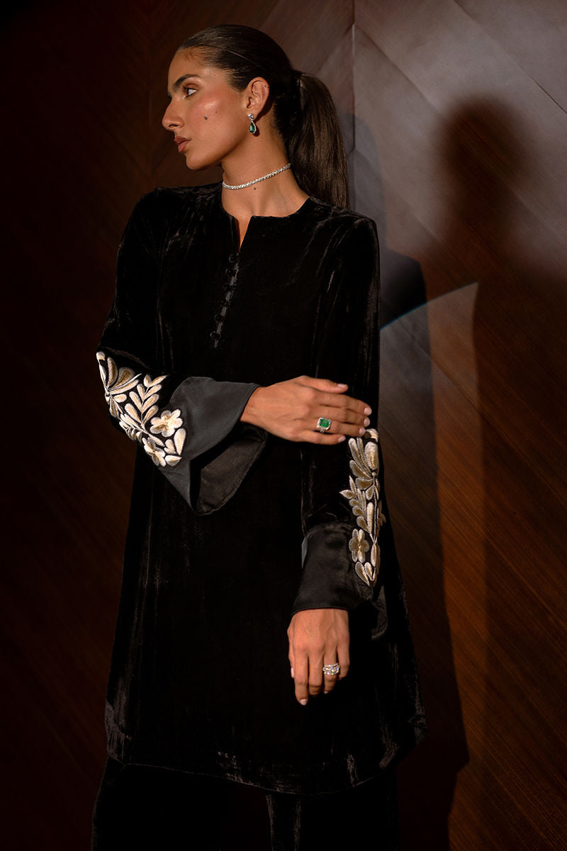Ansab Jahangir | Bow Velvet Edit | AUDREY - Official Ansab Jahangir stockist in UK - Sakeena London