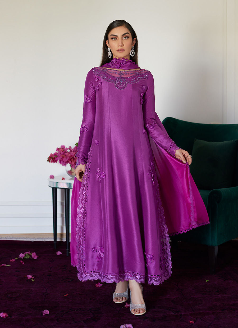 Farah Talib Aziz | Luna Eid Collection 24 | TIERRA MUTED MAGENTA - Official Farah Talib Aziz stockist in UK - Sakeena London