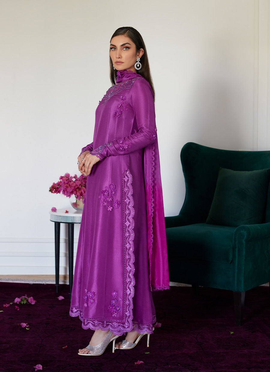 Farah Talib Aziz | Luna Eid Collection 24 | TIERRA MUTED MAGENTA - Official Farah Talib Aziz stockist in UK - Sakeena London