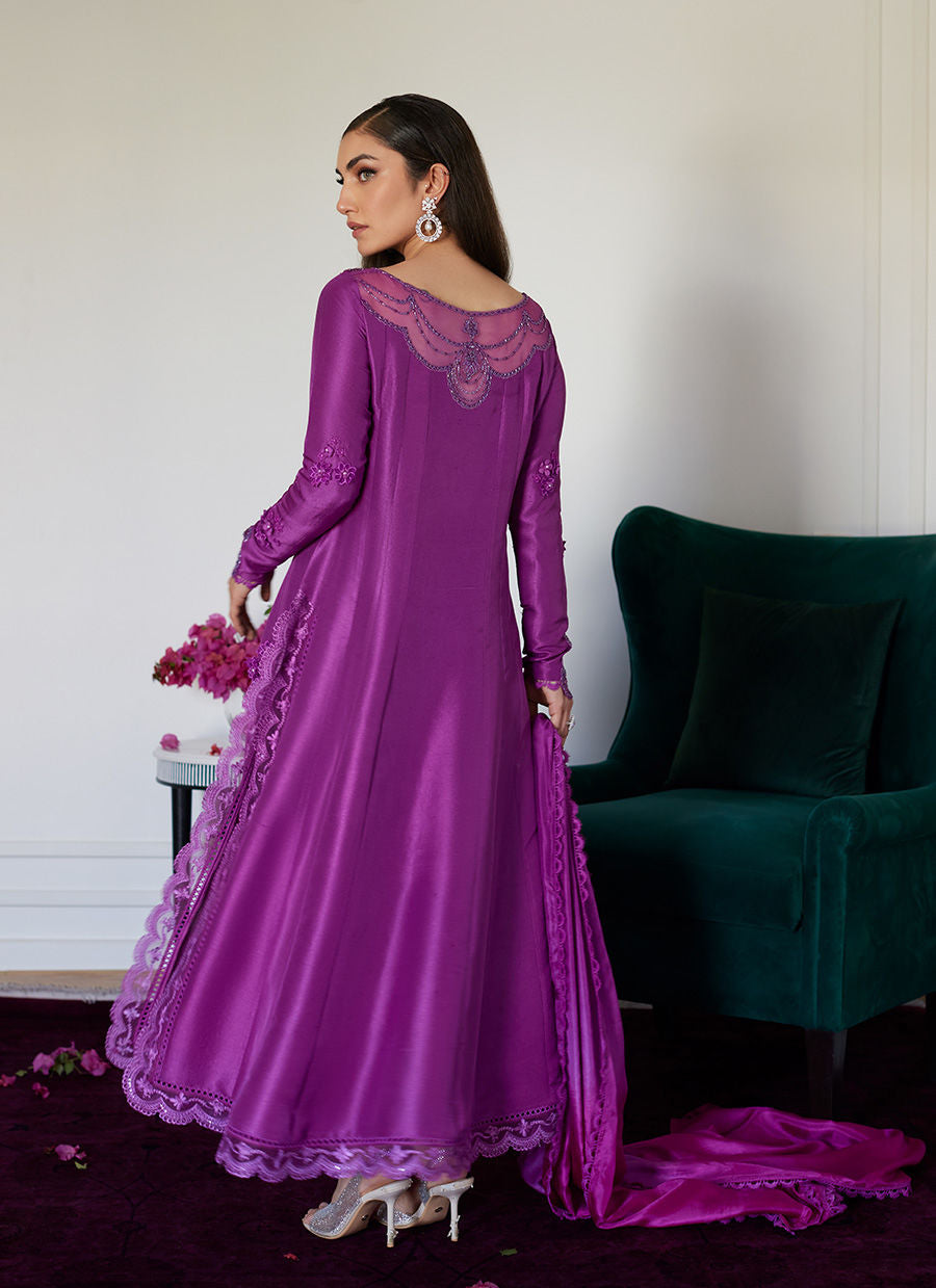 Farah Talib Aziz | Luna Eid Collection 24 | TIERRA MUTED MAGENTA - Official Farah Talib Aziz stockist in UK - Sakeena London