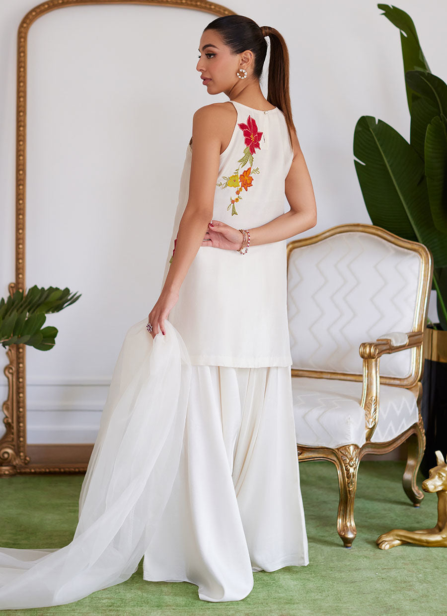 Farah Talib Aziz | Luna Eid Collection 24 | JULIET IVORY - Official Farah Talib Aziz stockist in UK - Sakeena London