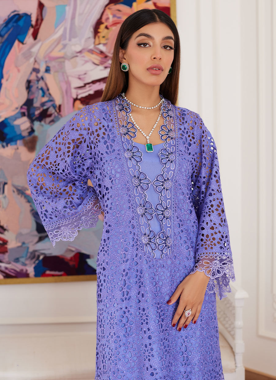 Farah Talib Aziz | Luna Eid Collection 24 | EVANTHIA PERIWINKLE - Official Farah Talib Aziz stockist in UK - Sakeena London