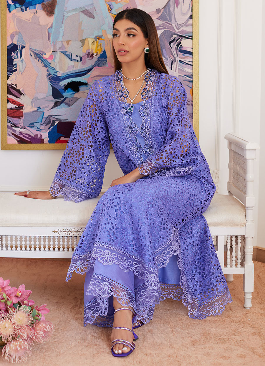 Farah Talib Aziz | Luna Eid Collection 24 | EVANTHIA PERIWINKLE - Official Farah Talib Aziz stockist in UK - Sakeena London
