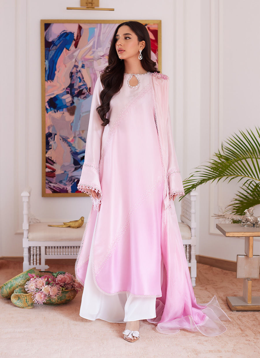 Farah Talib Aziz | Luna Eid Collection 24 | RELLIA BABY PINK - Official Farah Talib Aziz stockist in UK - Sakeena London