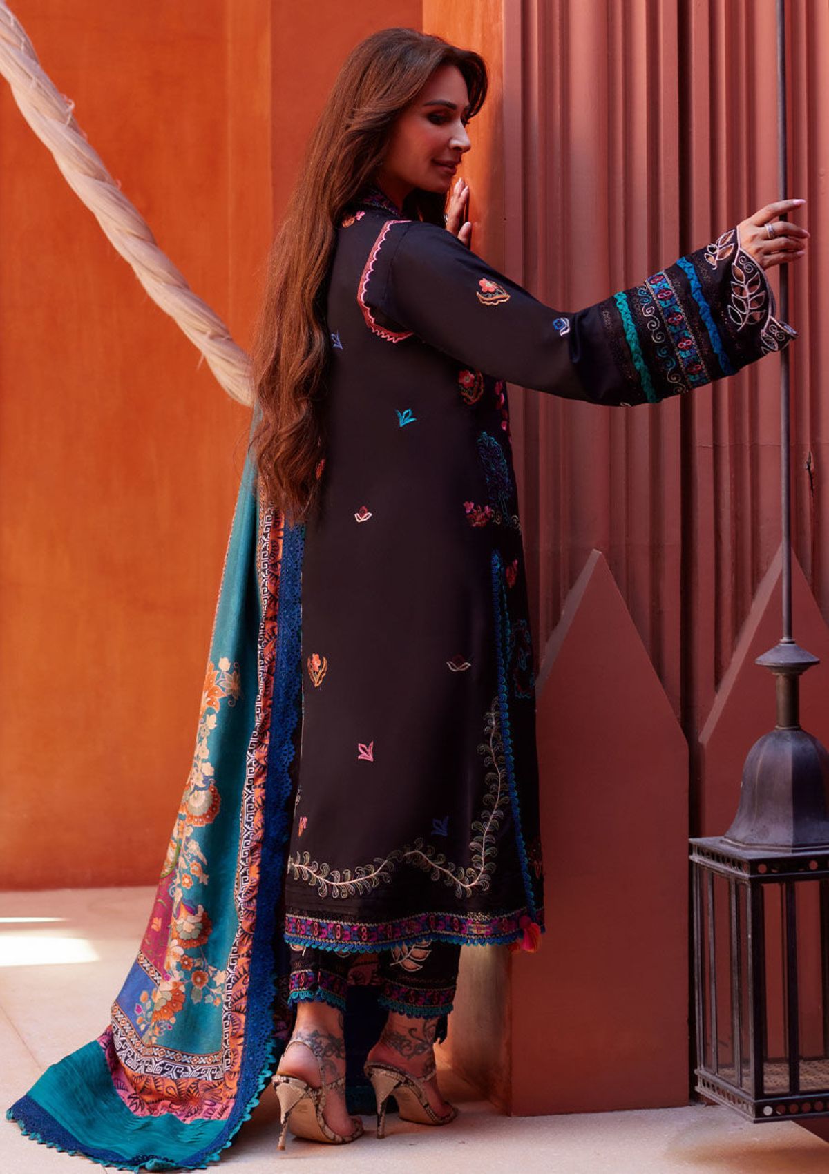 Lawn Collection - Farah Talib Aziz - Suay - Luxury Unstitched '24 - Ilaria Black - FTA#01
