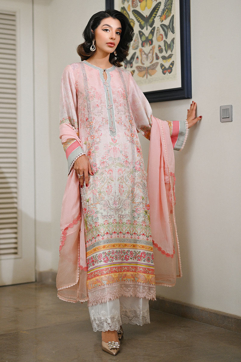 Ansab Jahangir | Secrets and Silk Eid Edit Silks 25 | Aviara Shirt and Dupatta - Official Ansab Jahangir stockist in UK - Sakeena London