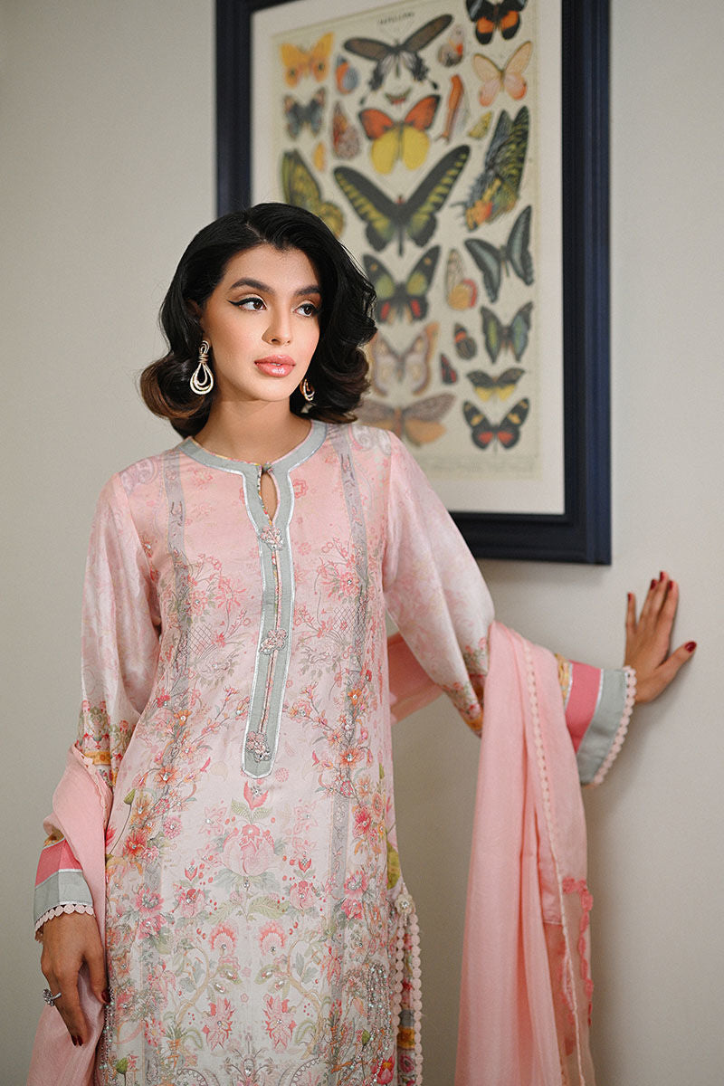 Ansab Jahangir | Secrets and Silk Eid Edit Silks 25 | Aviara Shirt and Dupatta - Official Ansab Jahangir stockist in UK - Sakeena London
