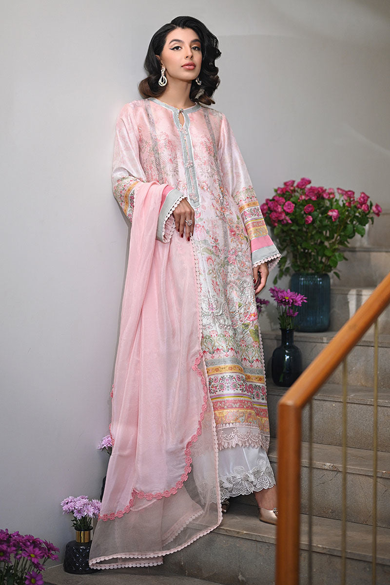 Ansab Jahangir | Secrets and Silk Eid Edit Silks 25 | Aviara Shirt and Dupatta - Official Ansab Jahangir stockist in UK - Sakeena London