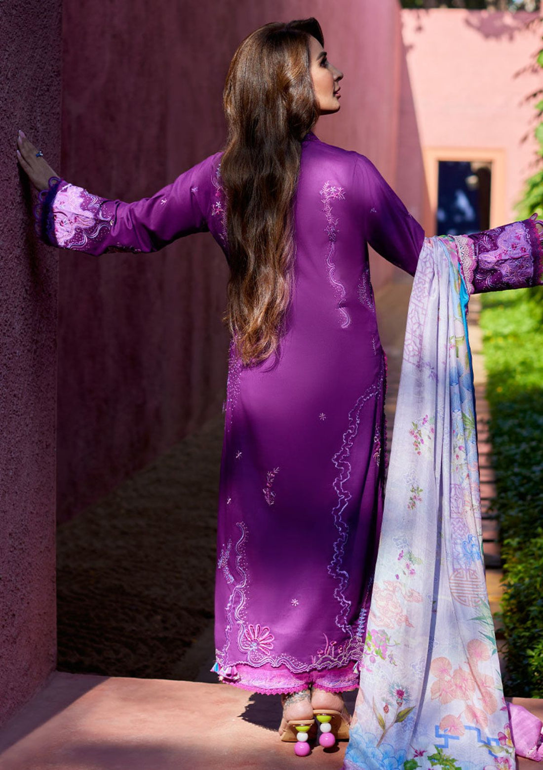 Lawn Collection - Farah Talib Aziz - Suay - Luxury Unstitched '24 - Yuri Purple - FTA#07