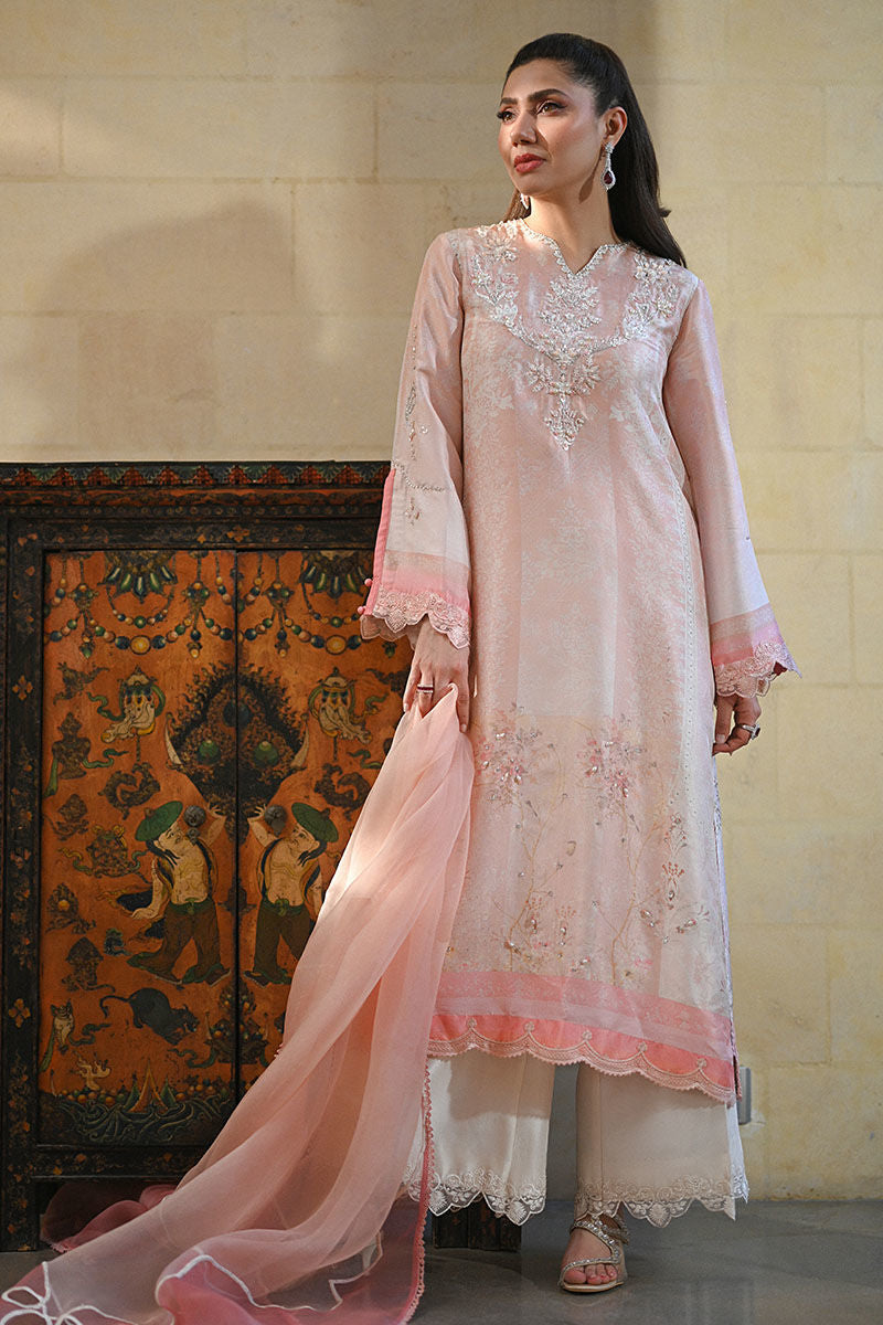Ansab Jahangir | Digital Silk | Camira Shirt and Dupatta - Official Ansab Jahangir stockist in UK - Sakeena London