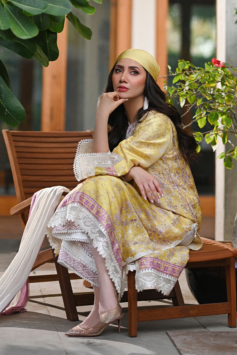 Ansab Jahangir | Digital Silk | Paloma Shirt and Dupatta - Official Ansab Jahangir stockist in UK - Sakeena London